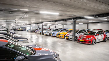 Spa track day garage