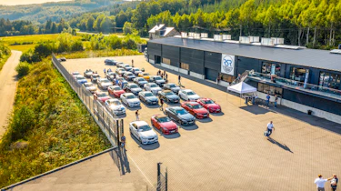 Spa track day car park