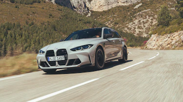 BMW M3 Competition Touring – on road front tracking
