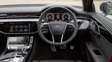 Audi S8 UK drive – dash