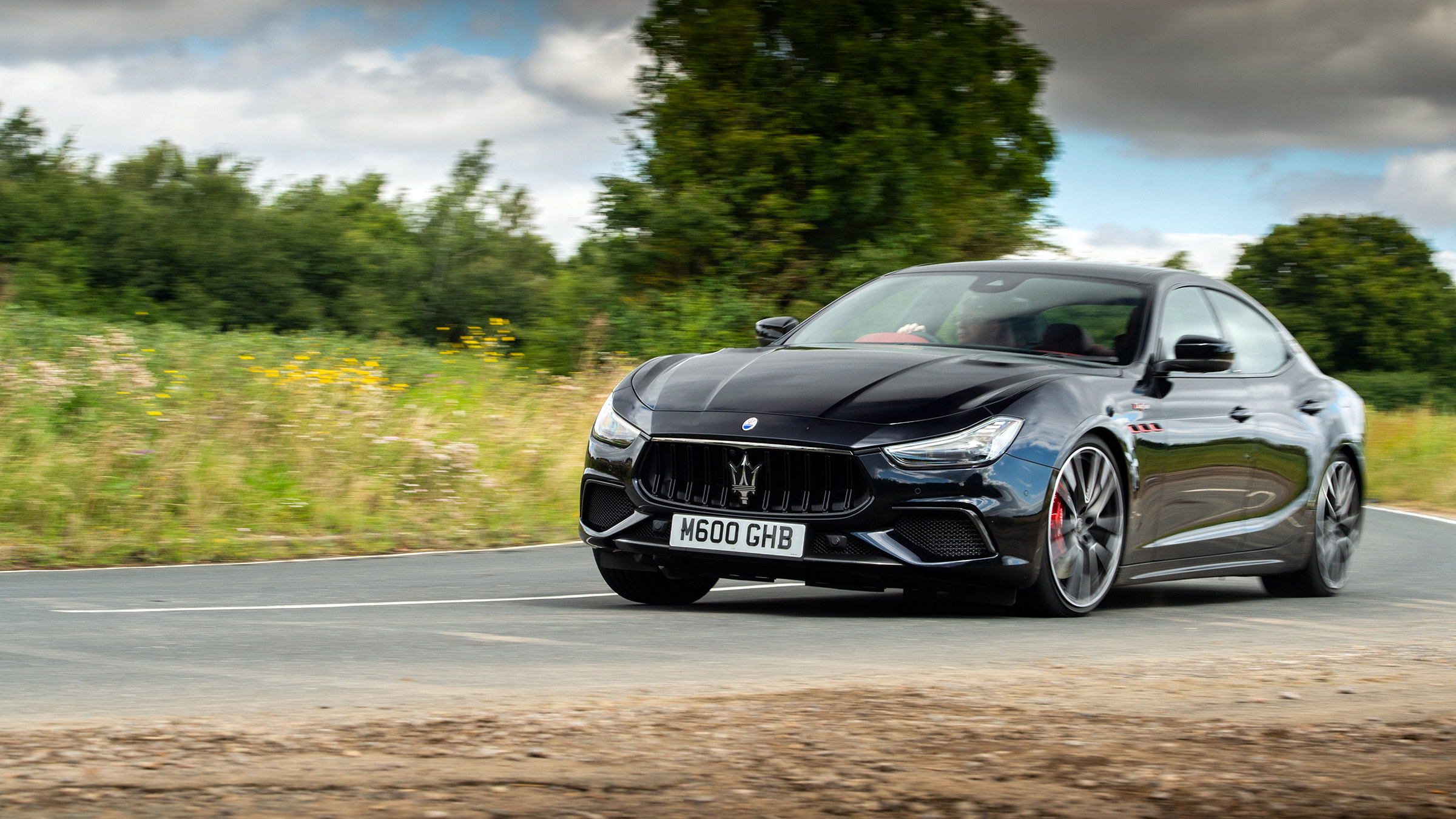 Maserati Ghibli Trofeo review – front cornering