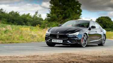 Maserati Ghibli Trofeo review – front cornering