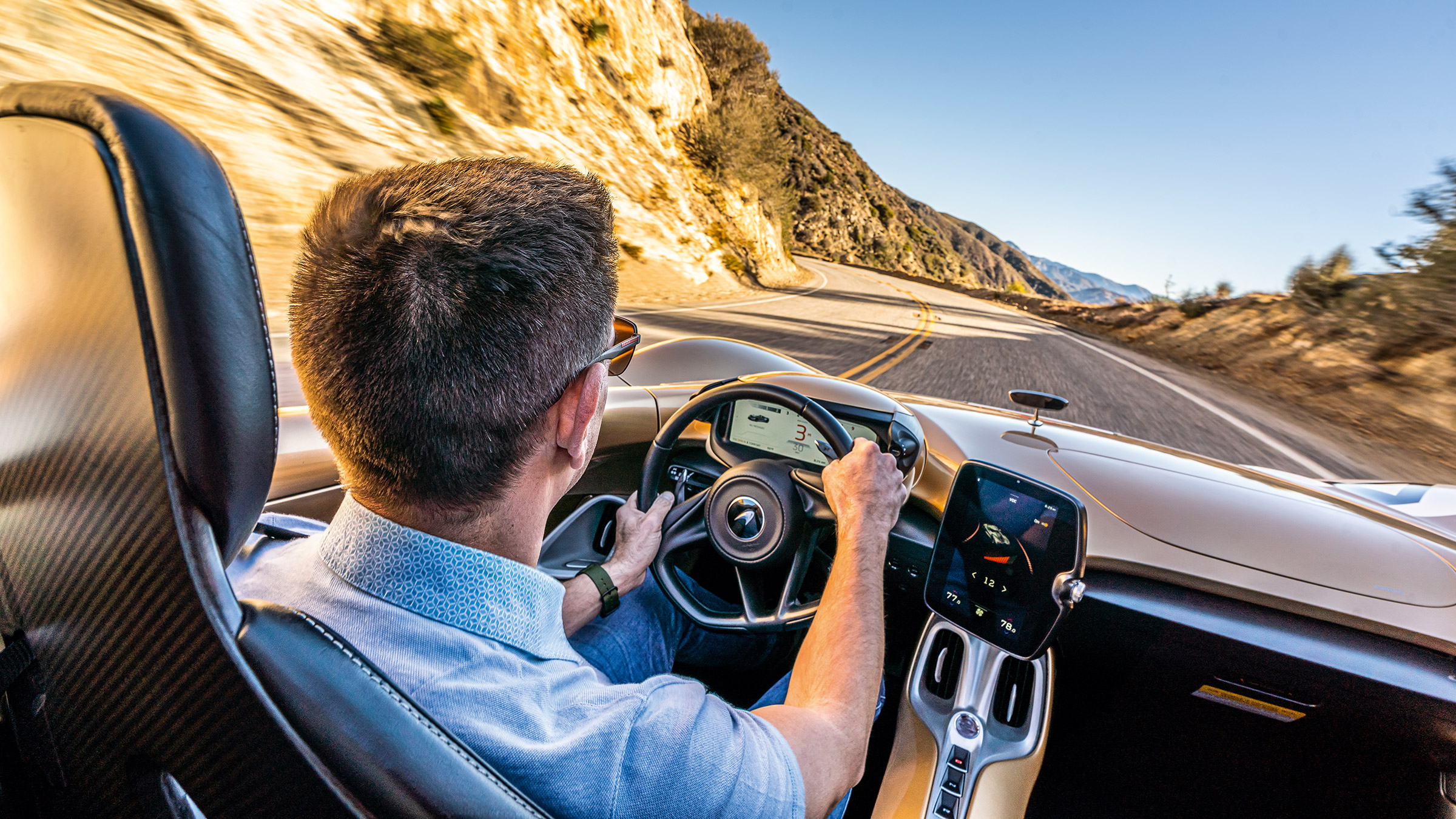 McLaren Elva review – interior driving