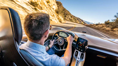McLaren Elva review – interior driving