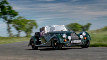 Morgan Plus Four – front cornering