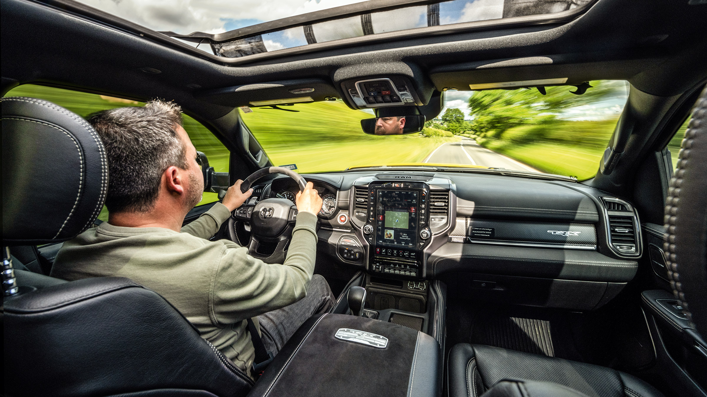 Hennessey Mammoth – interior driving