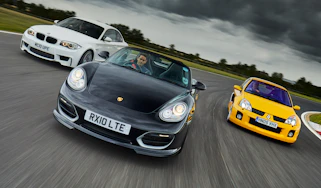 BMW 1M v Porsche Boxster Spyder v Renault Sport Clio V6