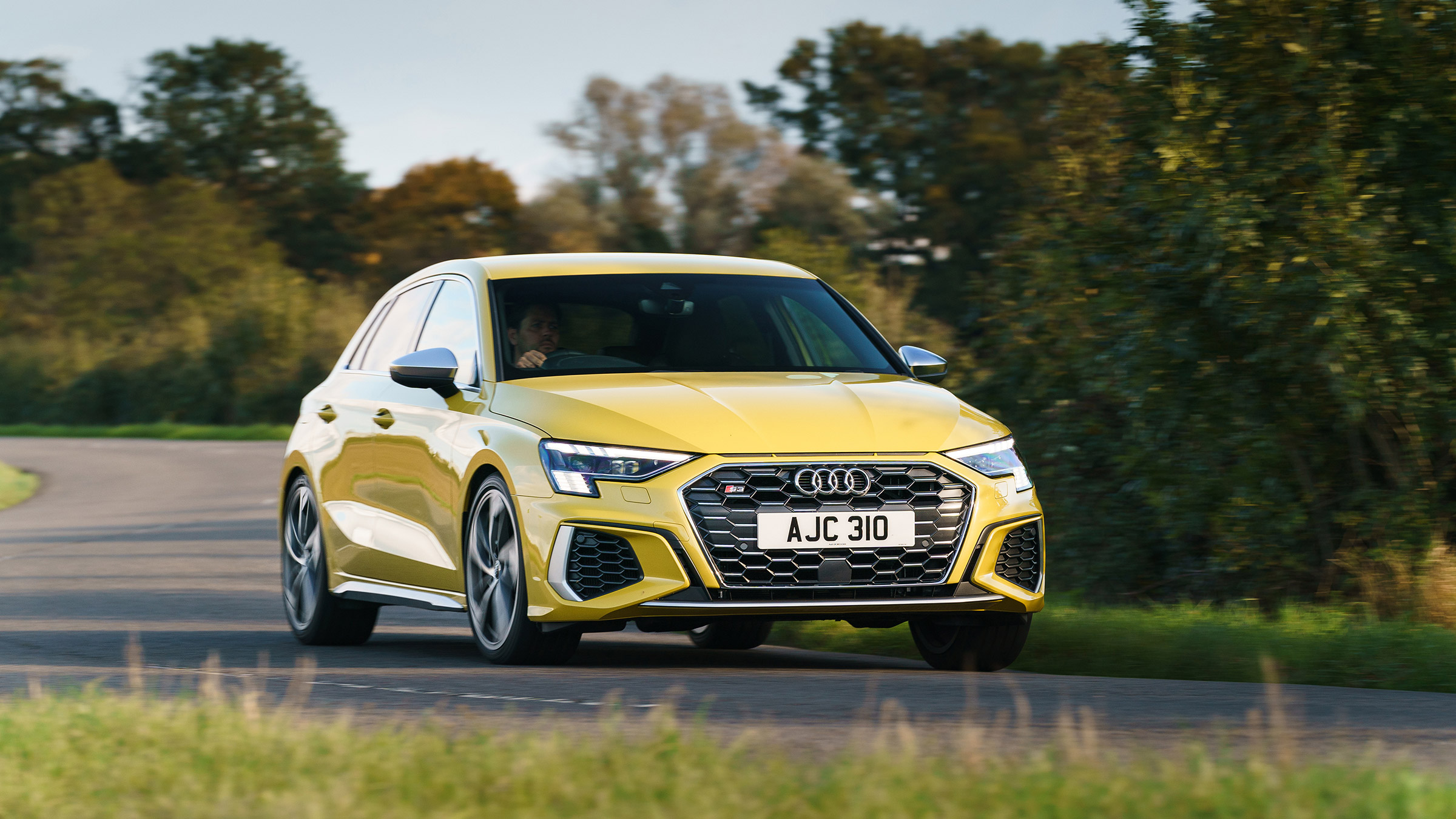 Audi S3 2022 – yellow cornering