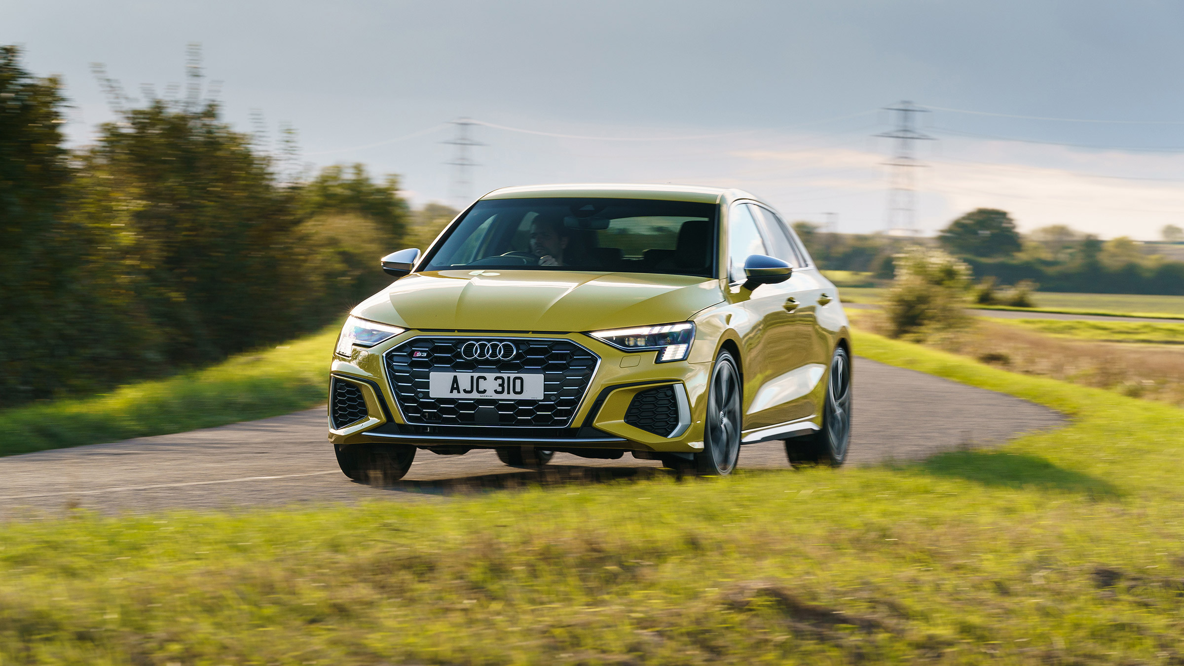 Audi S3 2022 – yellow front cornering