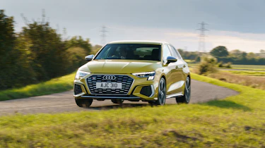 Audi S3 2022 – yellow front cornering
