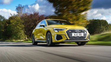Audi S3 2022 – yellow front tracking