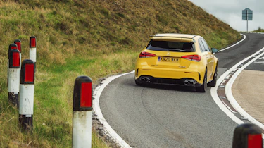 Porsche 911 Turbo S vs A45 S – A45 slide
