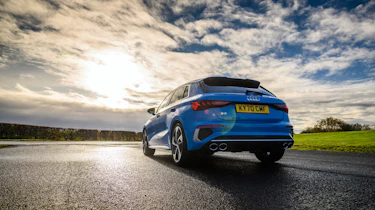 Audi S3 2022 – blue rear