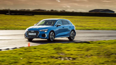 Audi S3 2022 – blue cornering
