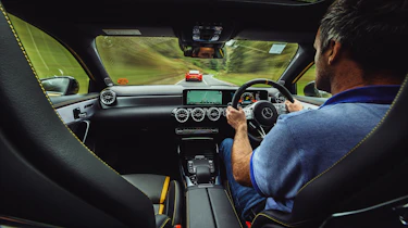 Porsche 911 Turbo S vs A45 S – int driving AMG