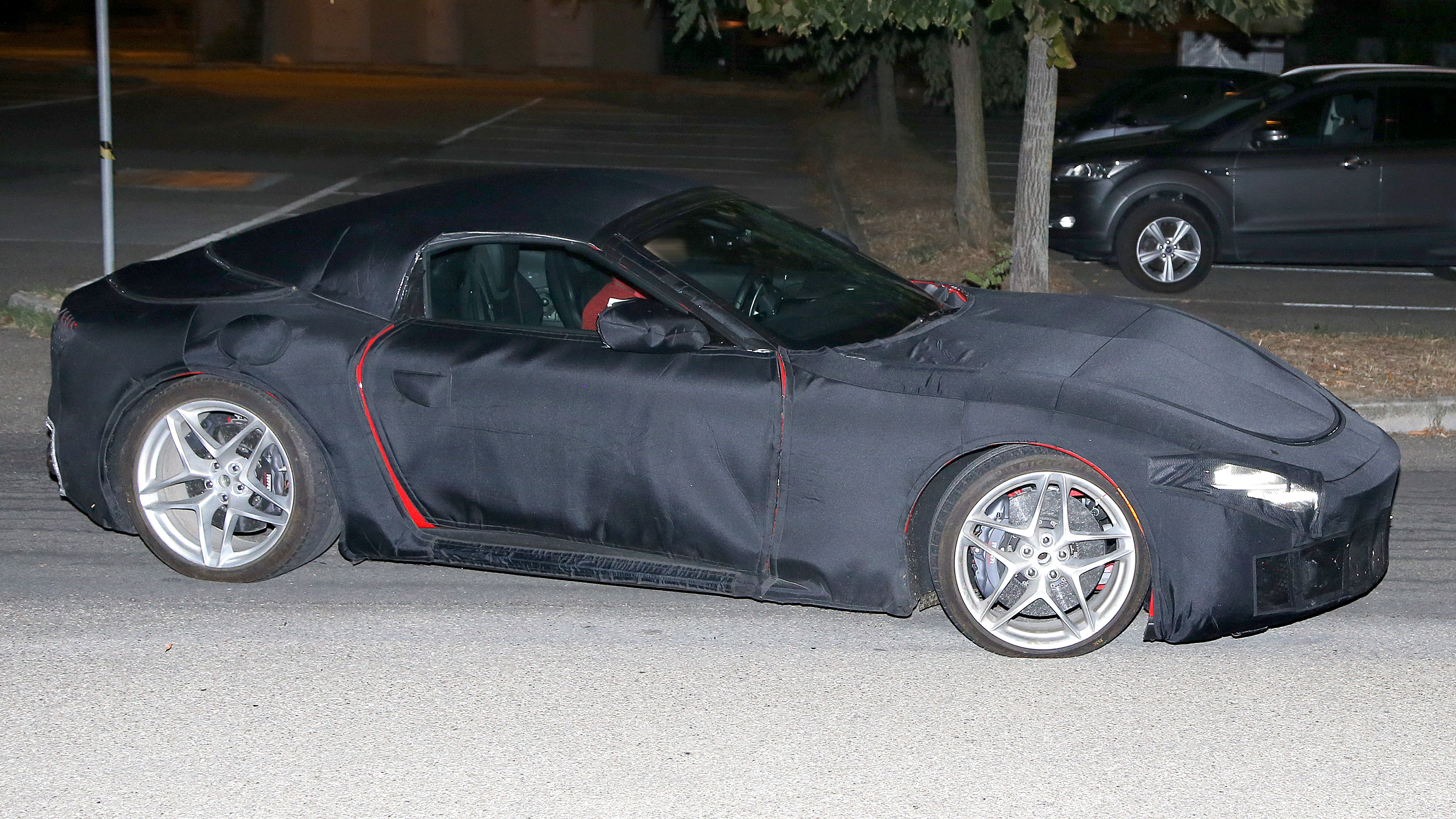 Ferrari Roma Spider spies