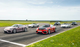 Toyota GR Yaris Porsche Cayman GT4 and Mazda MX5