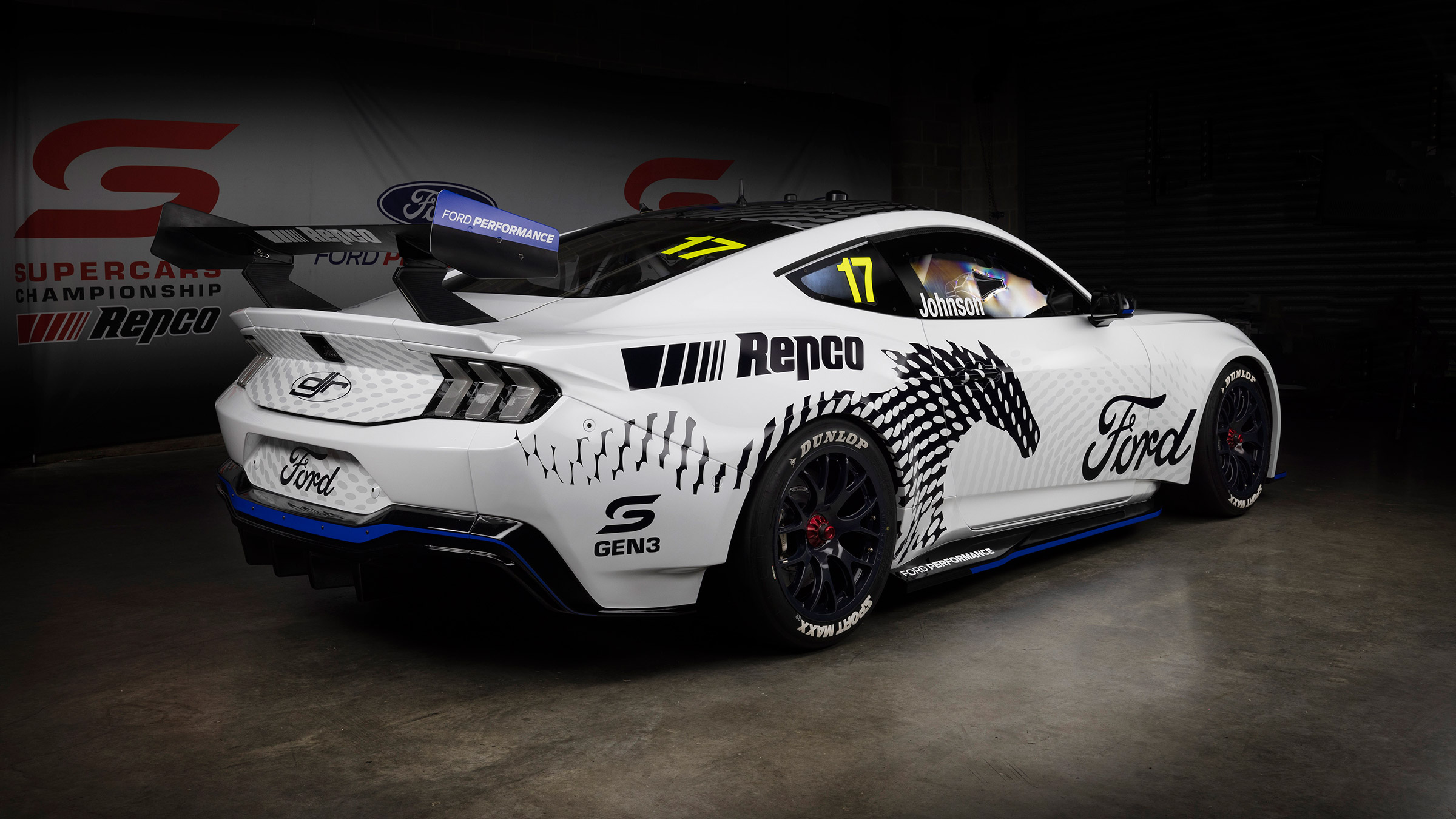Ford Mustang Australian Supercar – rear quarter