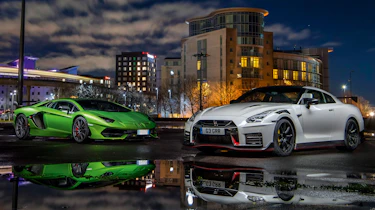 Lamborghini Aventador SVJ v Nissan GTR Nismo