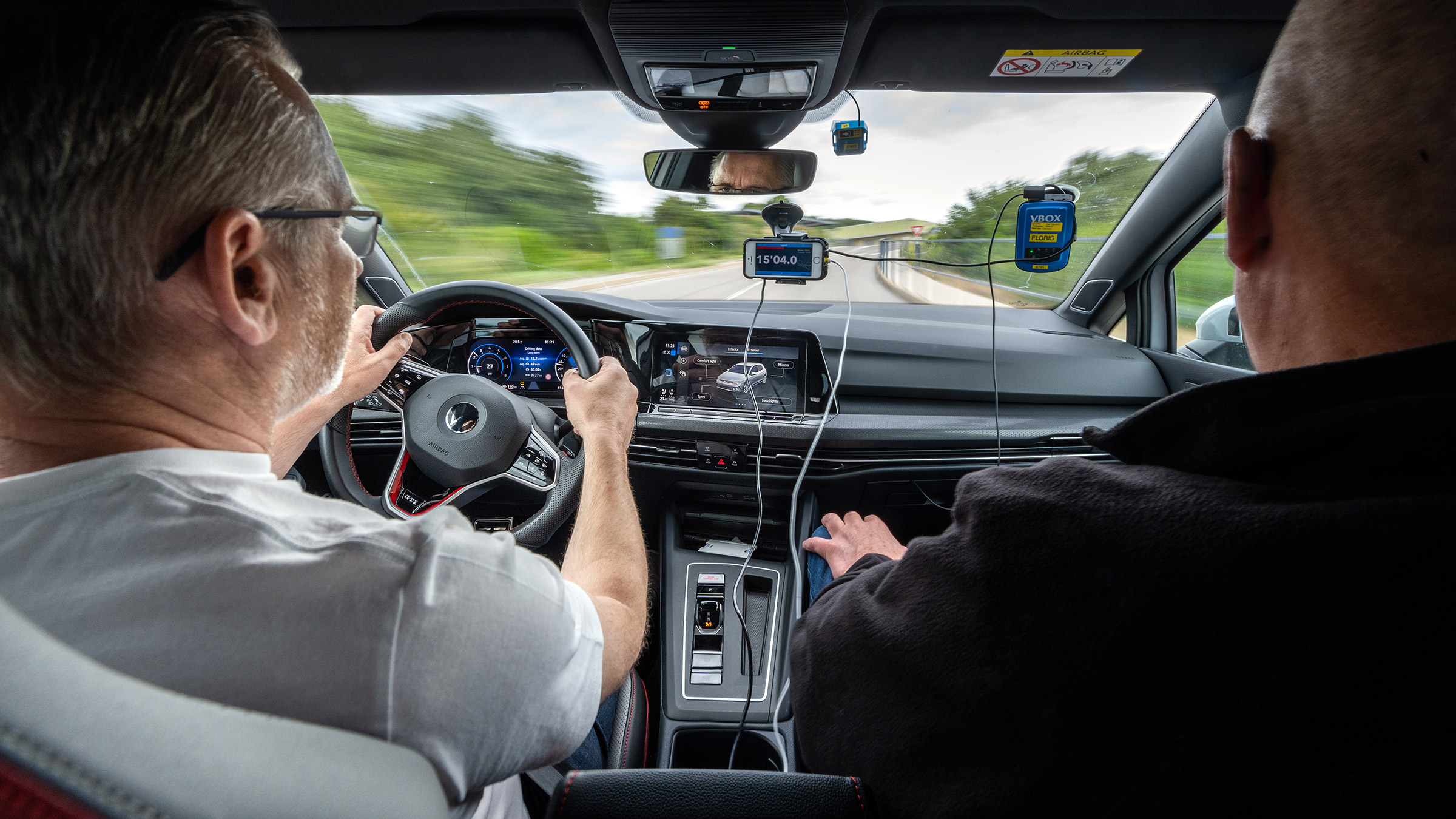 evo 2022 tyre test – interior driving
