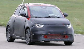 Abarth EV spies
