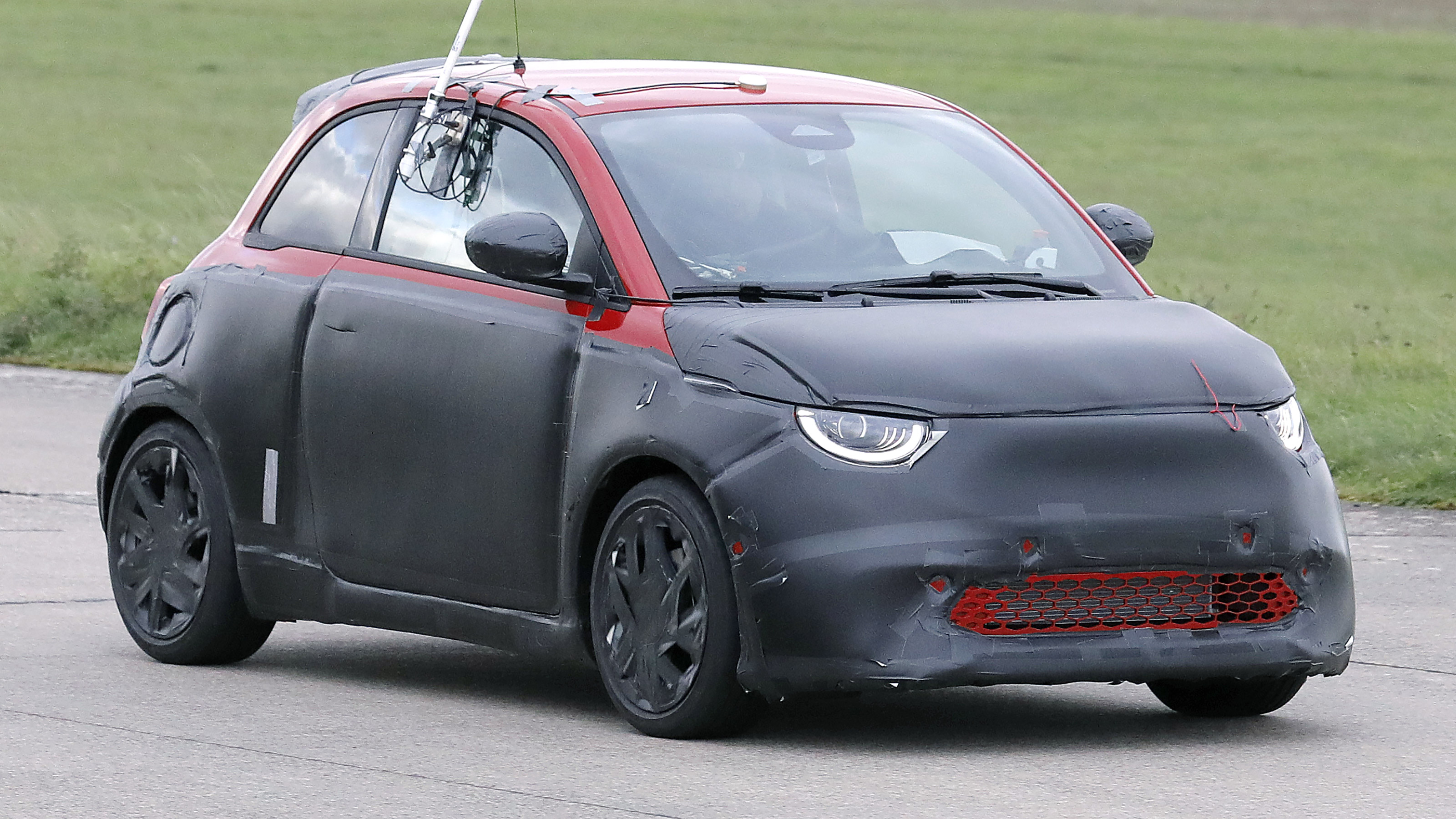 Abarth EV spies