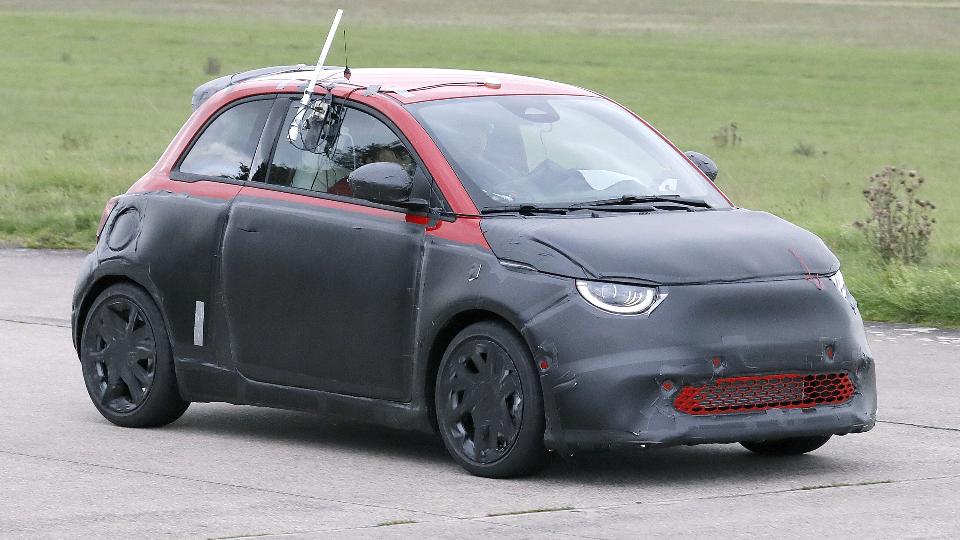 Abarth EV spies