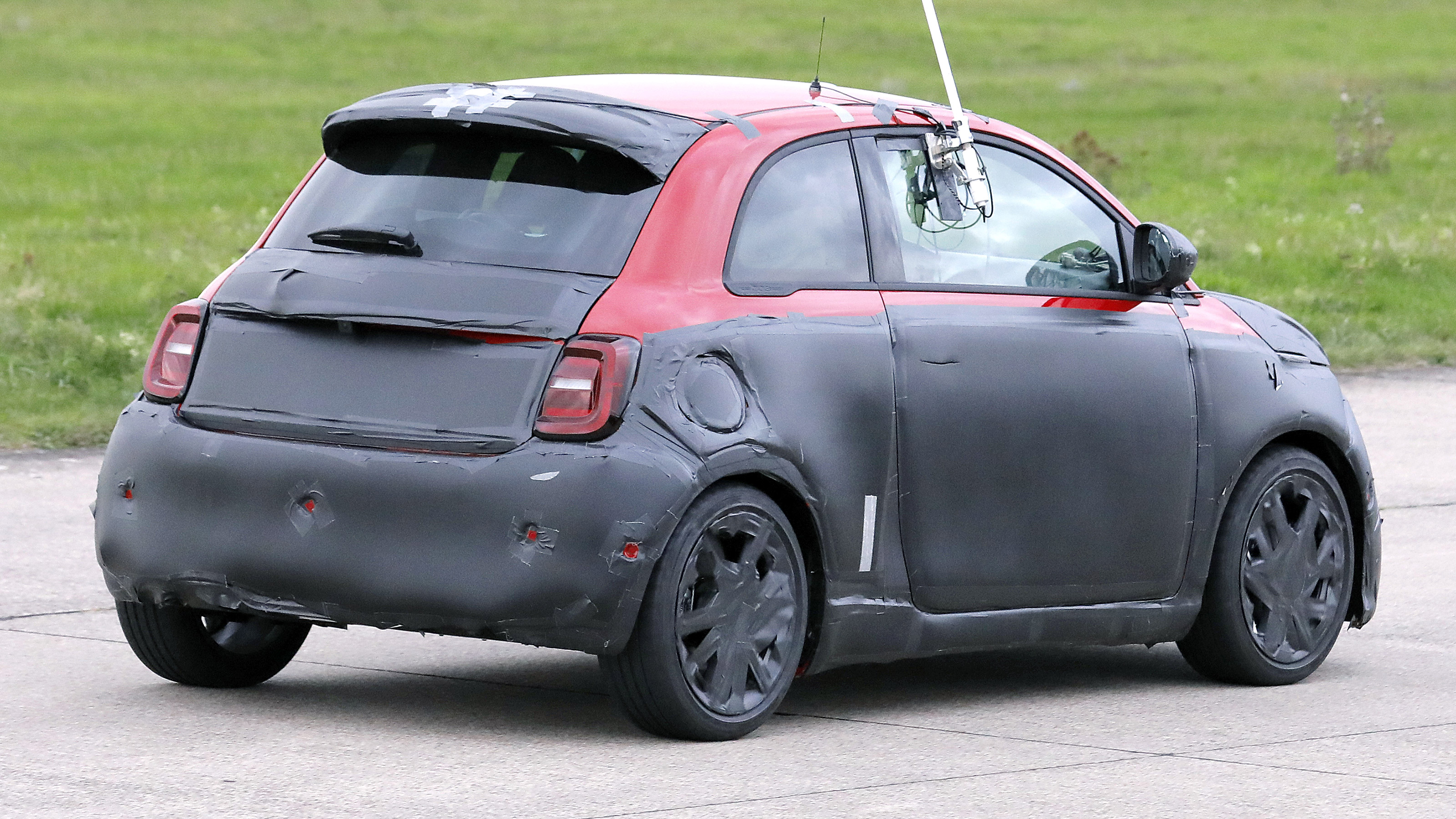 Abarth EV spies