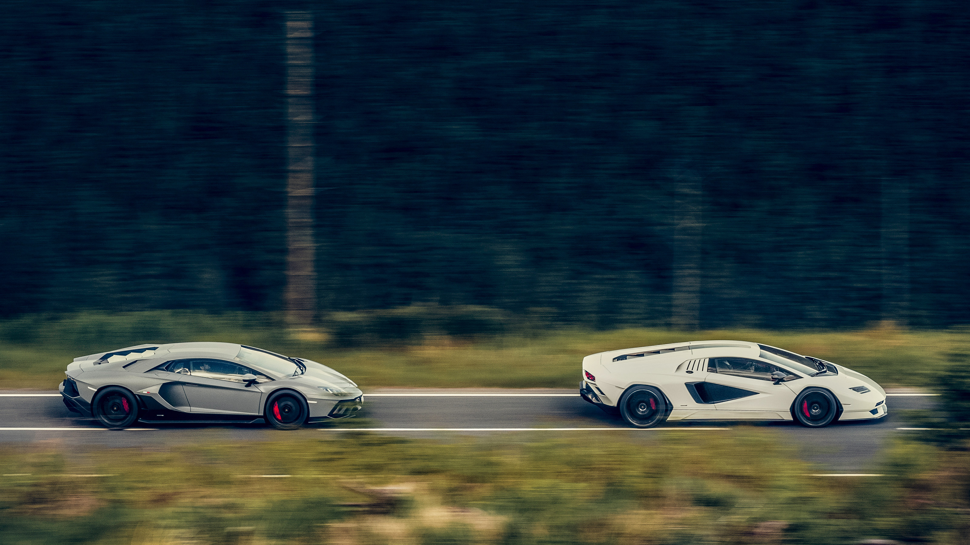 Lamborghini Aventador Ultimae and Lamborghini Countach