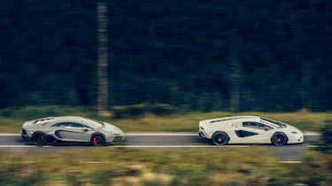 Lamborghini Aventador Ultimae and Lamborghini Countach