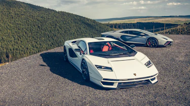 Lamborghini Aventador Ultimae and Lamborghini Countach