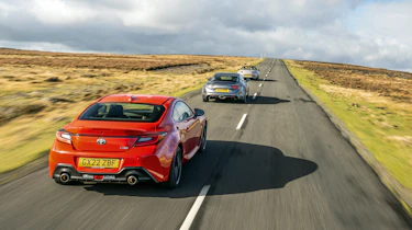 Toyota GR86, Mazda MX-5 and Alpine A110