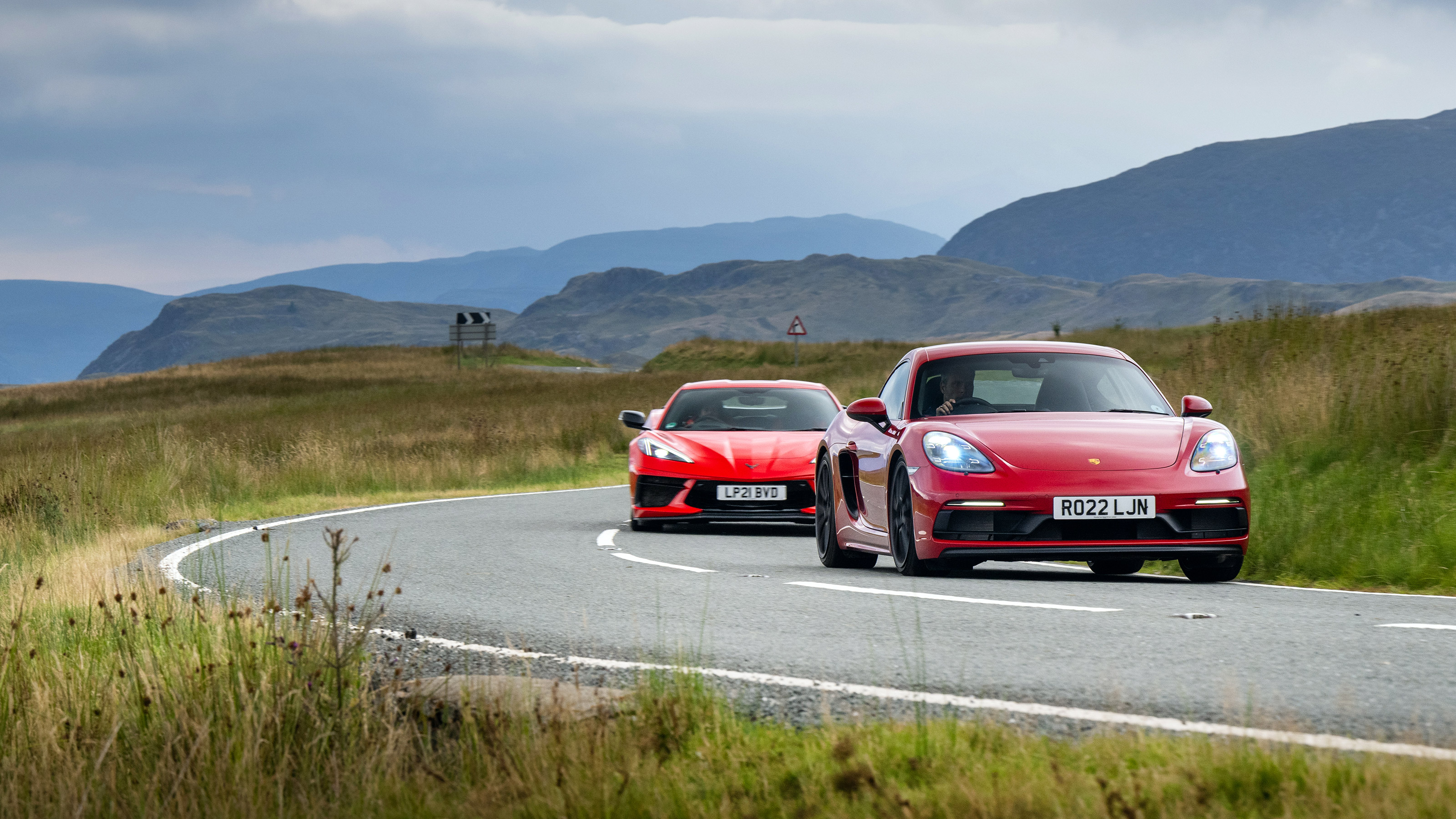Porsche Cayman and Corvette Stingray