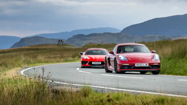 Porsche Cayman and Corvette Stingray