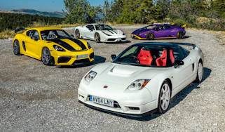 Porsche Cayman GT4 RS v Huracán STO v 458 Speciale v Honda NSX‑R