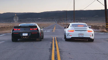 Porsche 911 GT3 and Corvette Z06