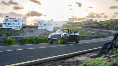Mini Cooper S E Convertible – front quarter