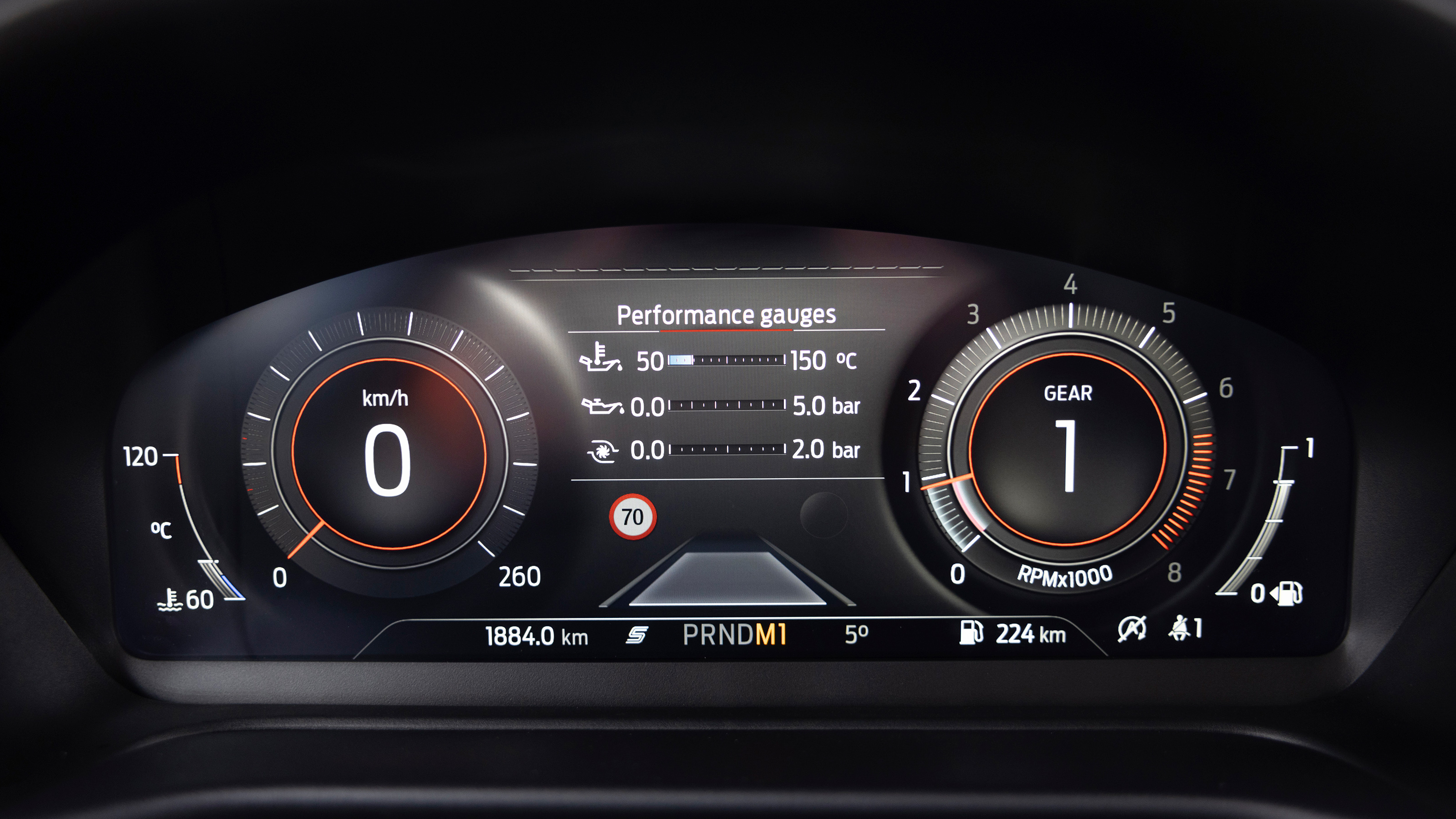 Ford Puma ST Powershift - display