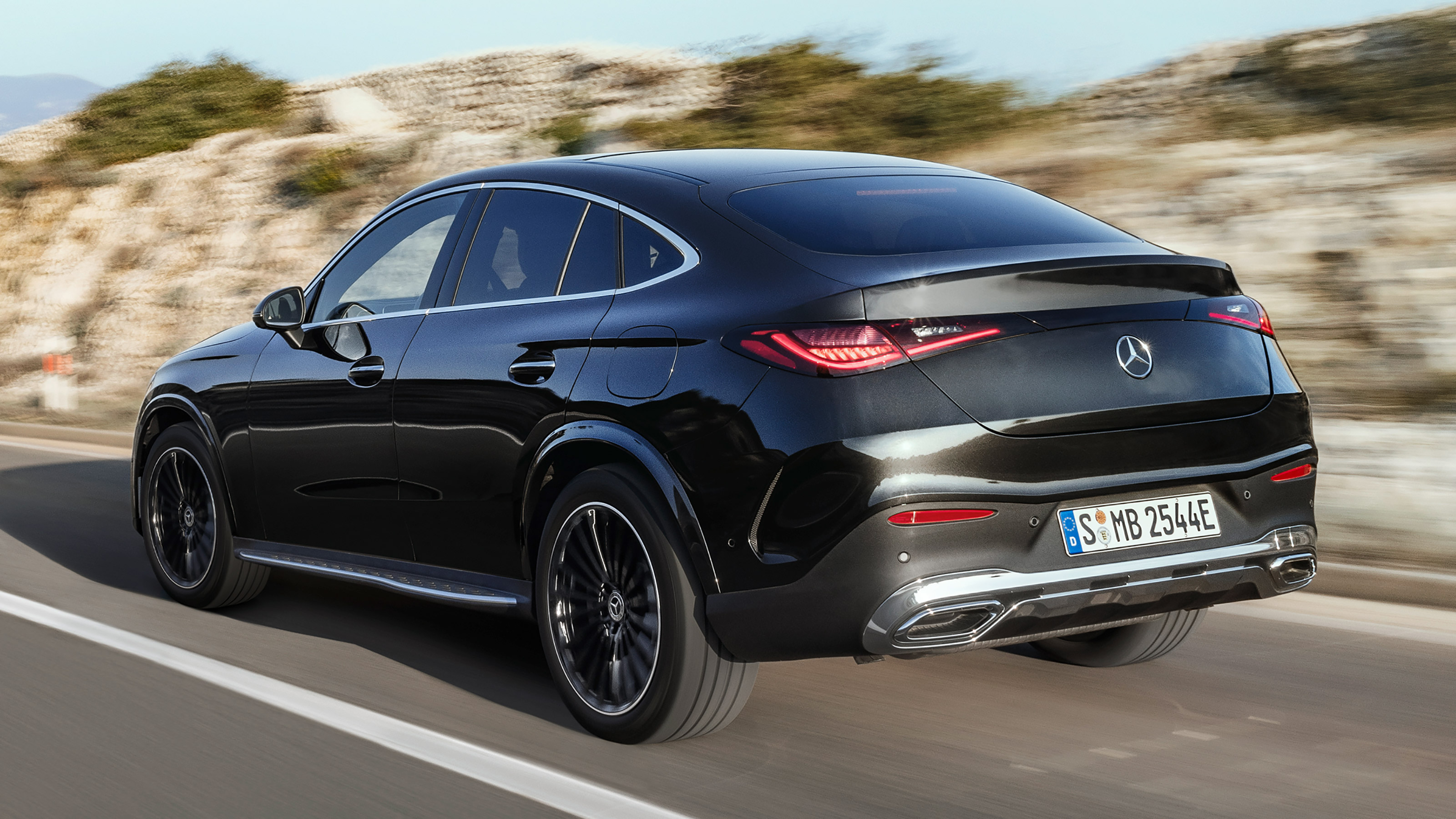 Mercedes GLC Coupe - rear tracking
