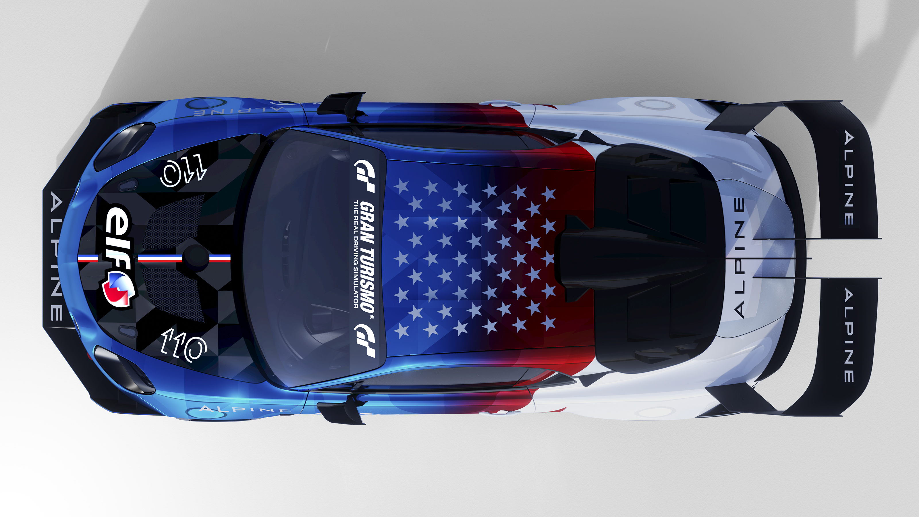 Alpine A110 Pikes Peak – top down