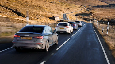 Honda Civic Type R v Volkswagen Golf R v Hyundai i30 N v Audi RS3