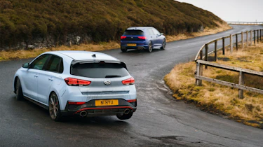 Honda Civic Type R v Volkswagen Golf R v Hyundai i30 N v Audi RS3