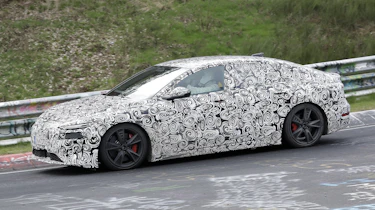 Audi S6 e-tron spy shot – side