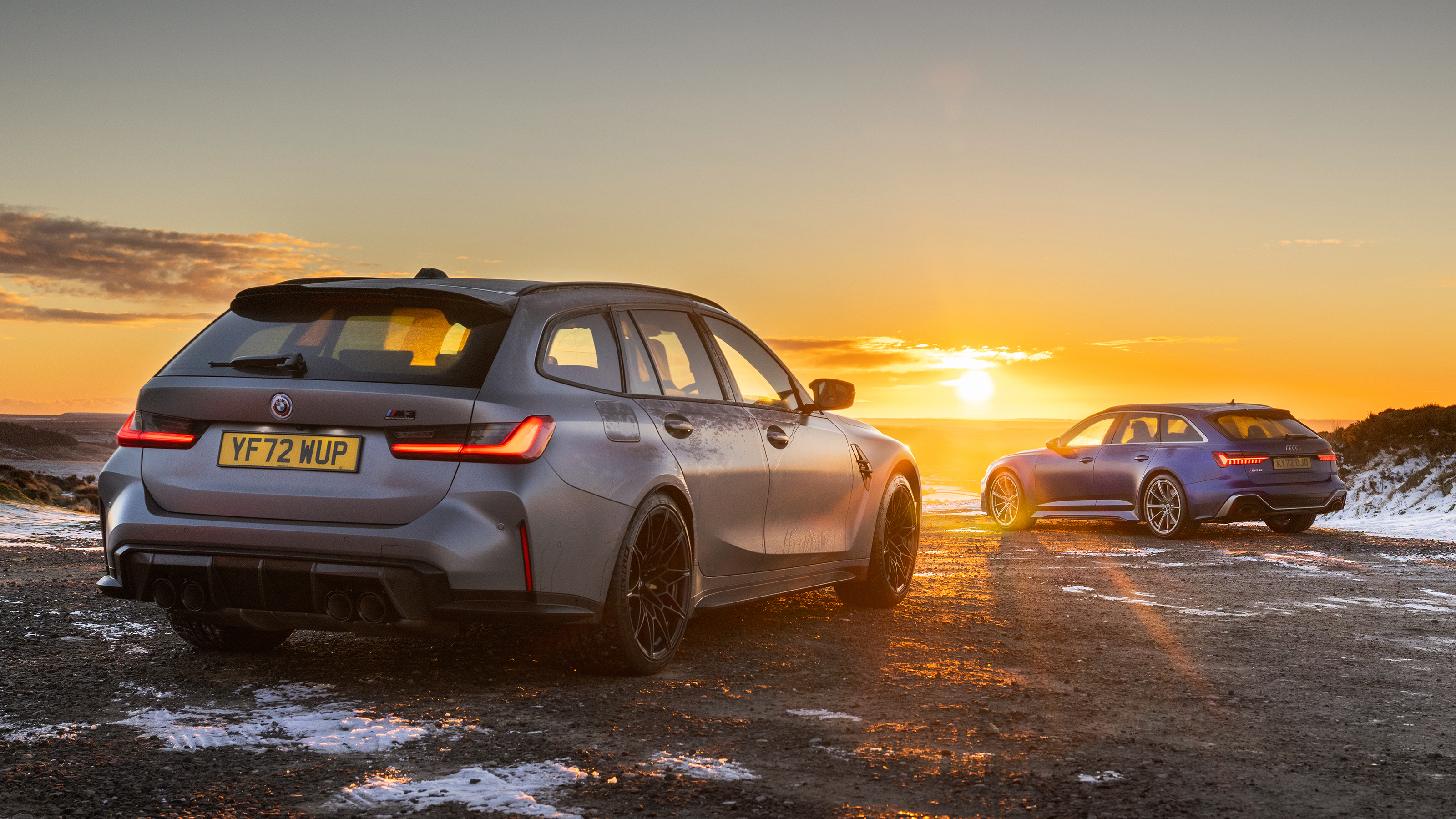 BMW M3 Touring vs Audi RS6 – twin rear static