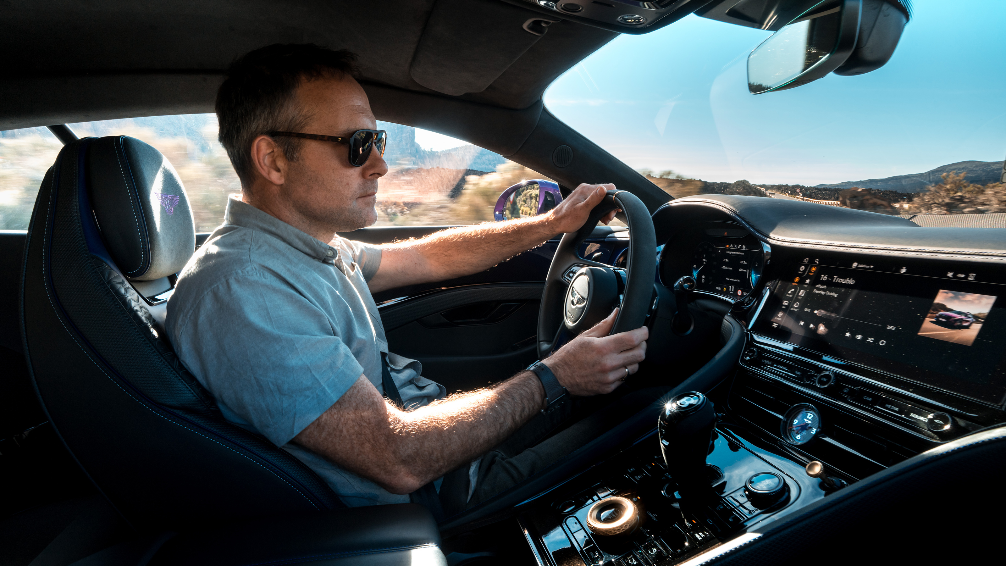 Bentley Batur – driving shot