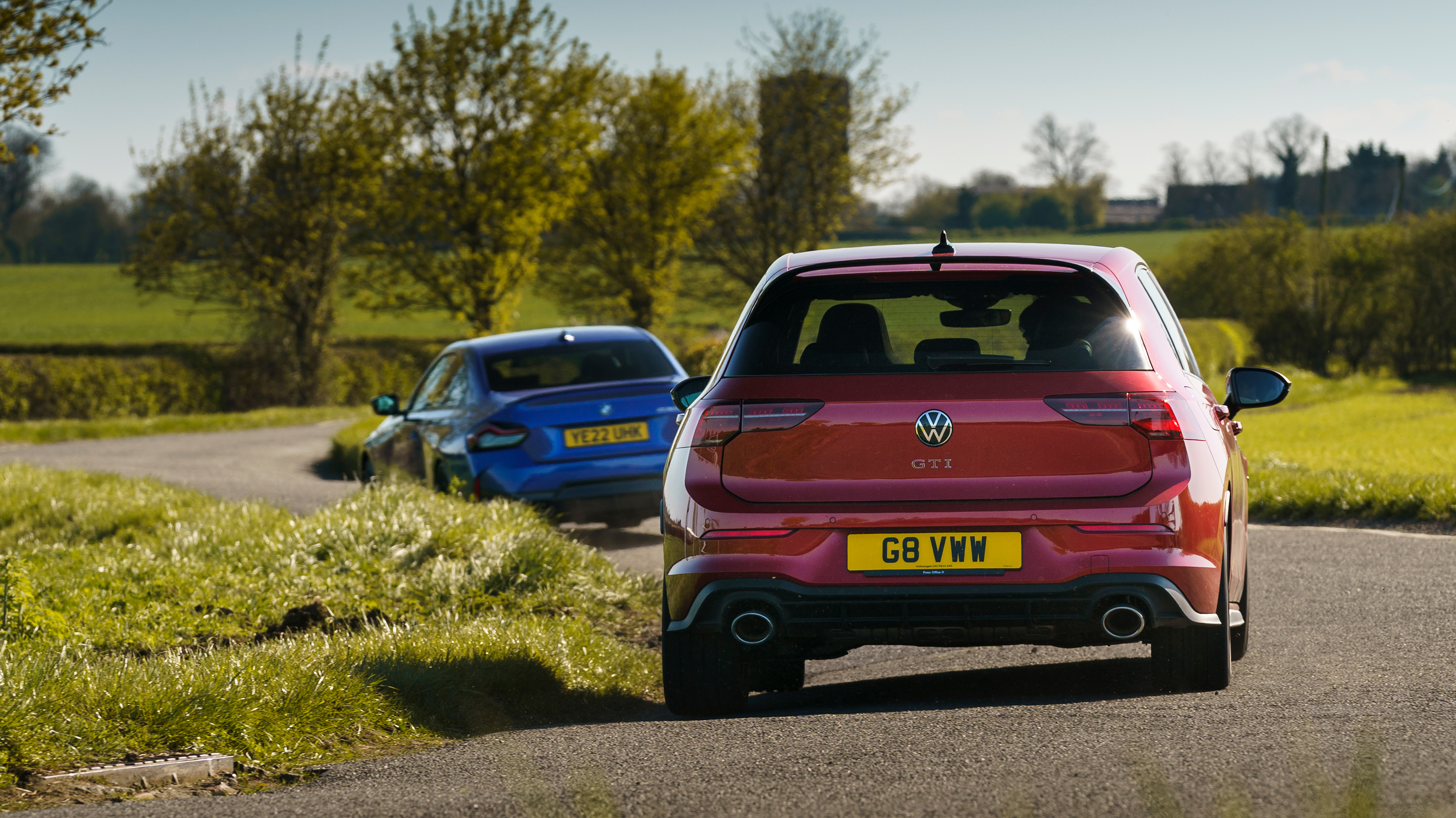 BMW 230i v Volkswagen Golf GTI Clubsport – rear cornering
