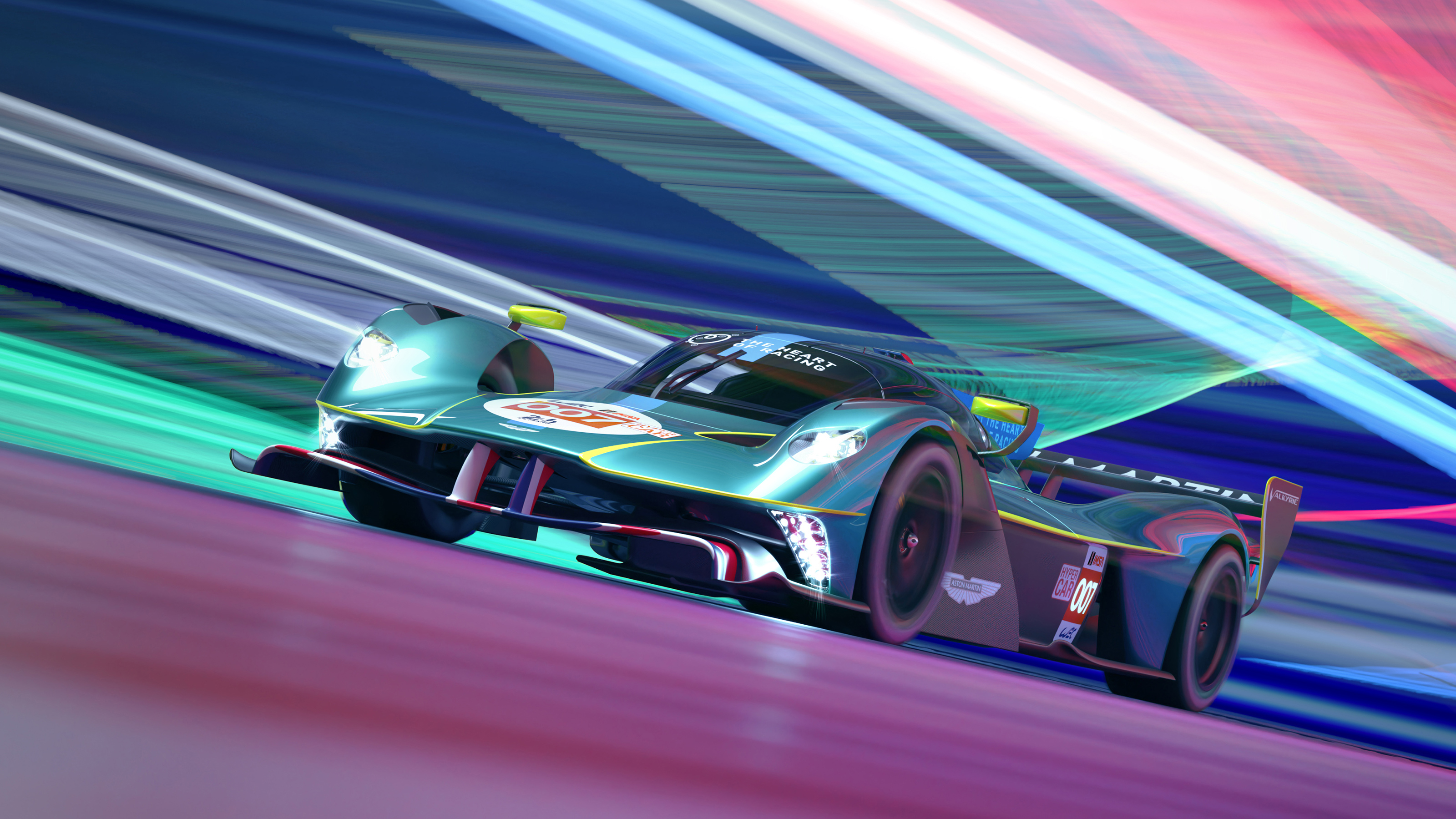 Aston Martin Valkyrie Le Mans car – front