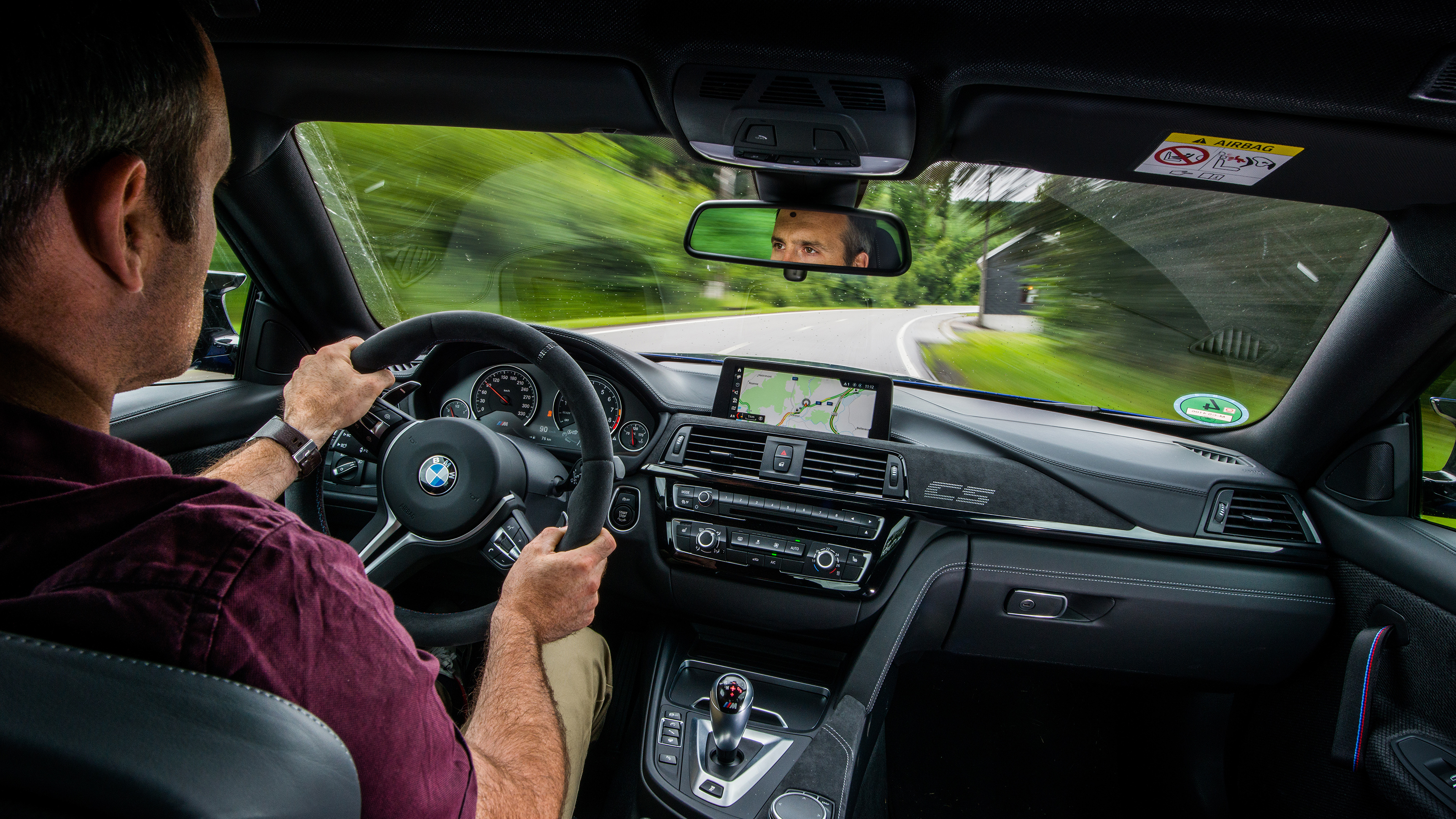 BMW M4 CS – in-car