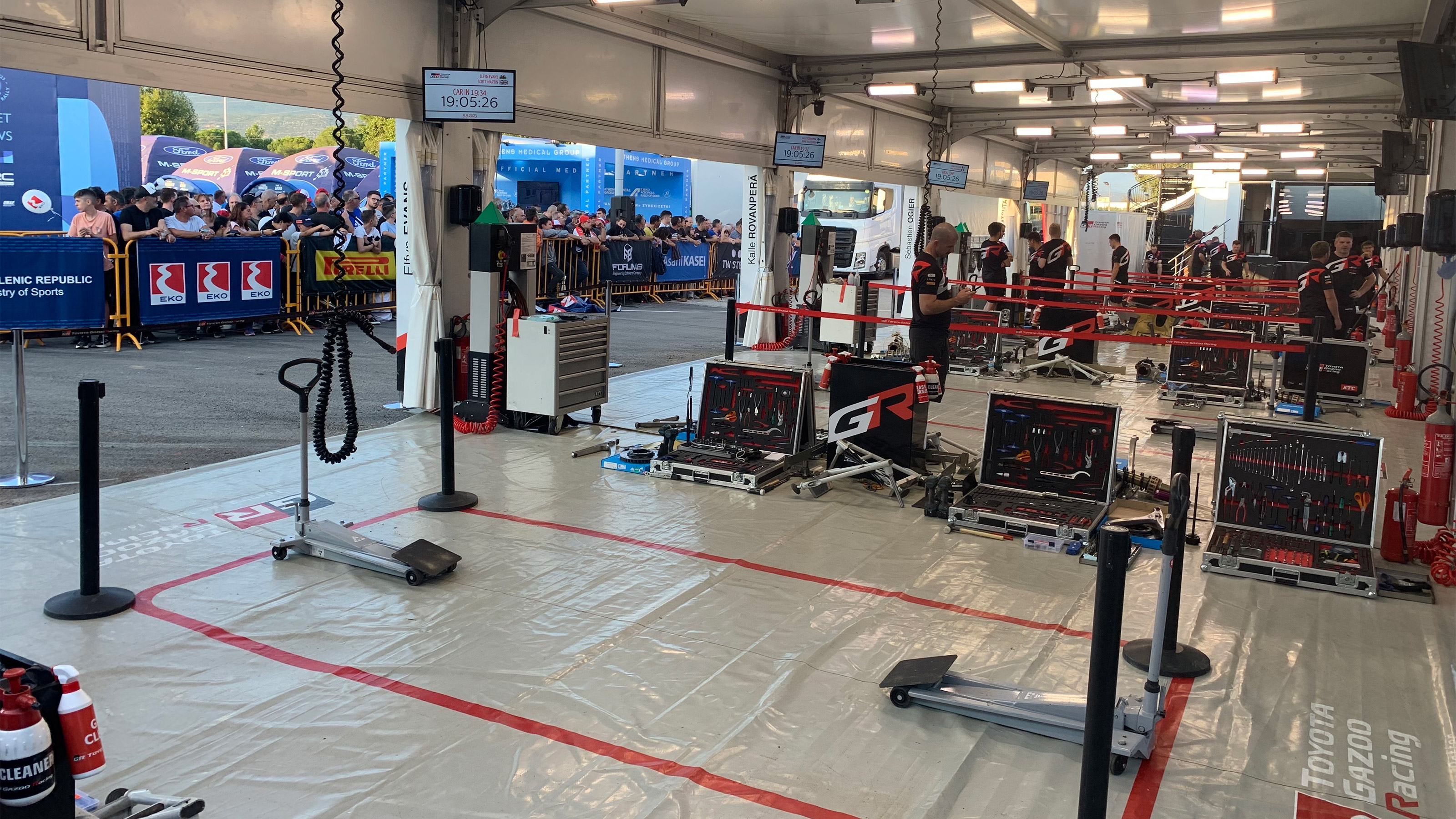 WRC service area
