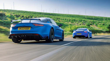 BMW M2 v Porsche Cayman GT4 v Alpine A110 R road